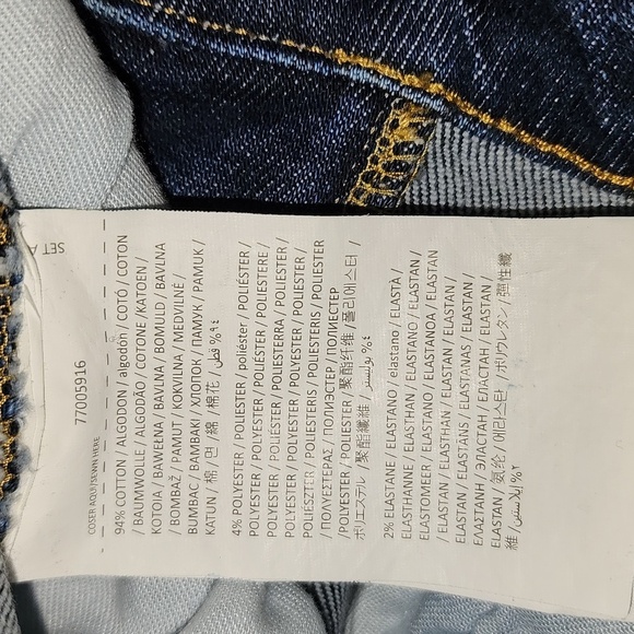 Mango MNG Soho High-Waist Skinny Jeans Dark Blue Size 4 - Picture 6 of 7